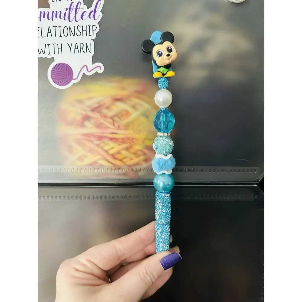 Mickey And Minnie Beaded Pens